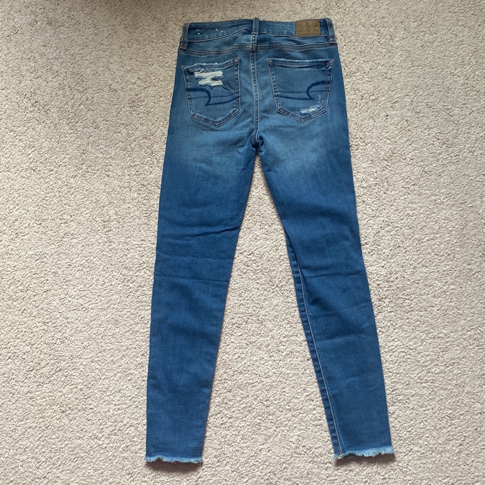 NWT American Eagle Super Stretch 00 Short Hi Rise Jeans - Picture 4 of 9